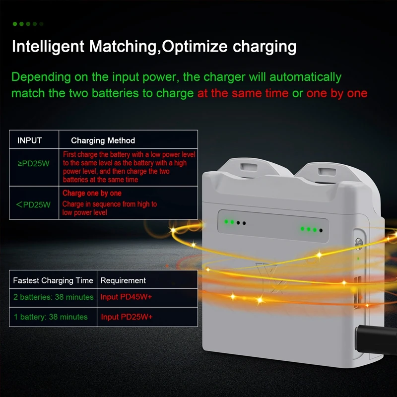 Зарядное устройство для DJI Neo Drone Flight Battery 2-сторонний