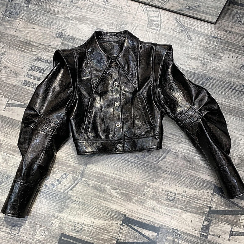 Винтажная уличная одежда женские куртки из натуральной овчины модные