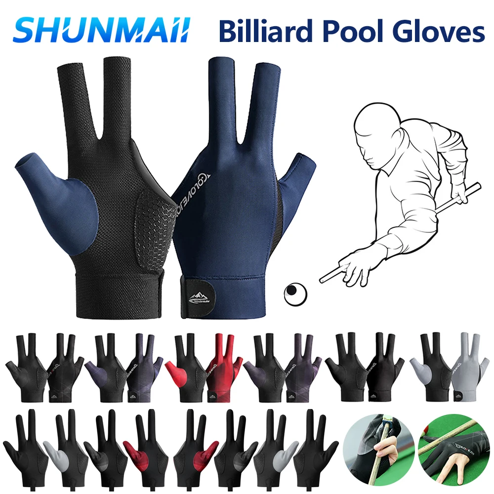 Дышащие Спортивные Перчатки Для Бильярда С Открытыми Пальцами Нескользящие