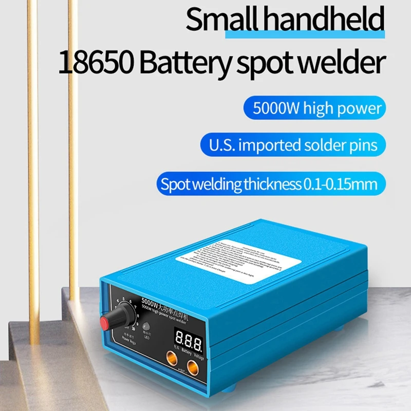 5000W High Power Handheld Spot Welder Mini Portable 0.28 Inch Display Screen 0-800A Current Spot Welder