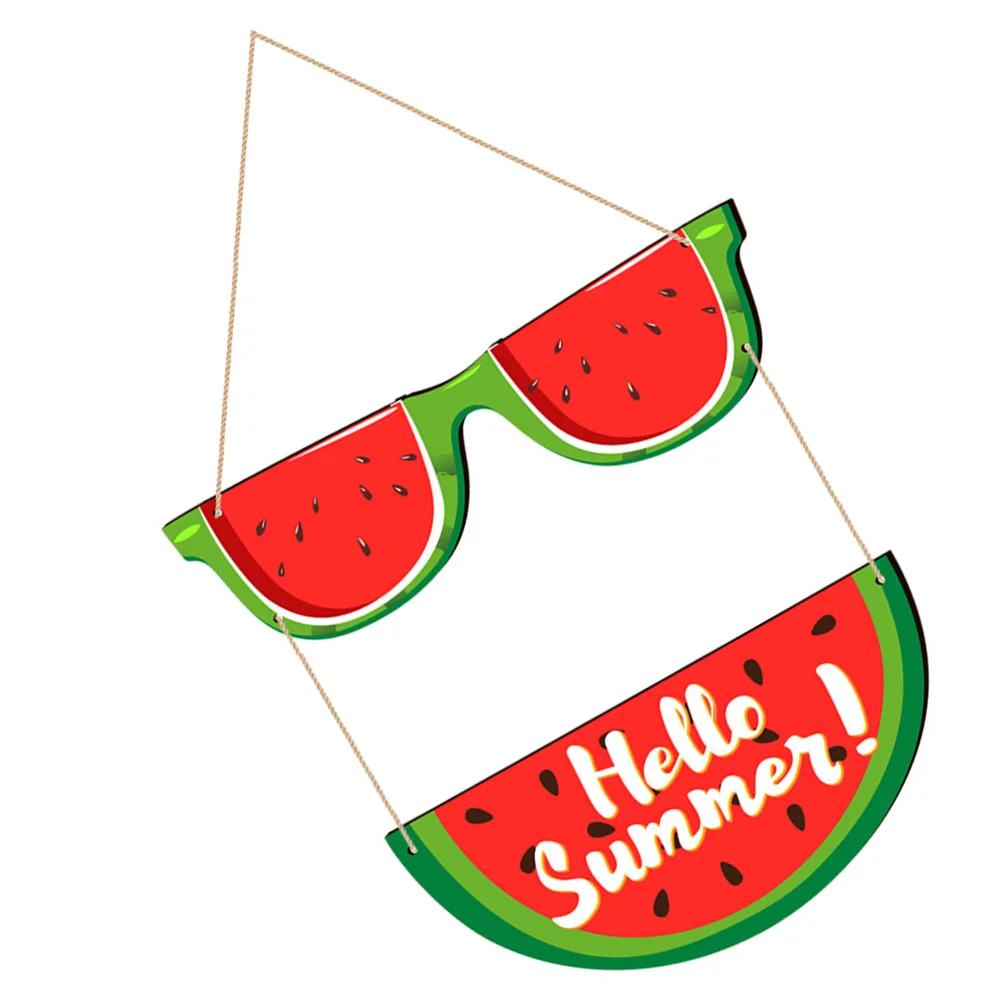 

1 Set Watermelon Summer Sign Welcome Door Hanger Summer Door Decor Summer Hanging Sign Plaque
