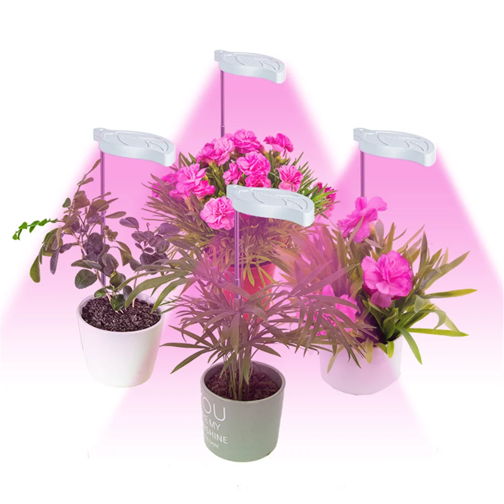 S Led Leaf Grow Lights Full Spectrum Indoor Plants Height Adjustable Auto Cycle Timer