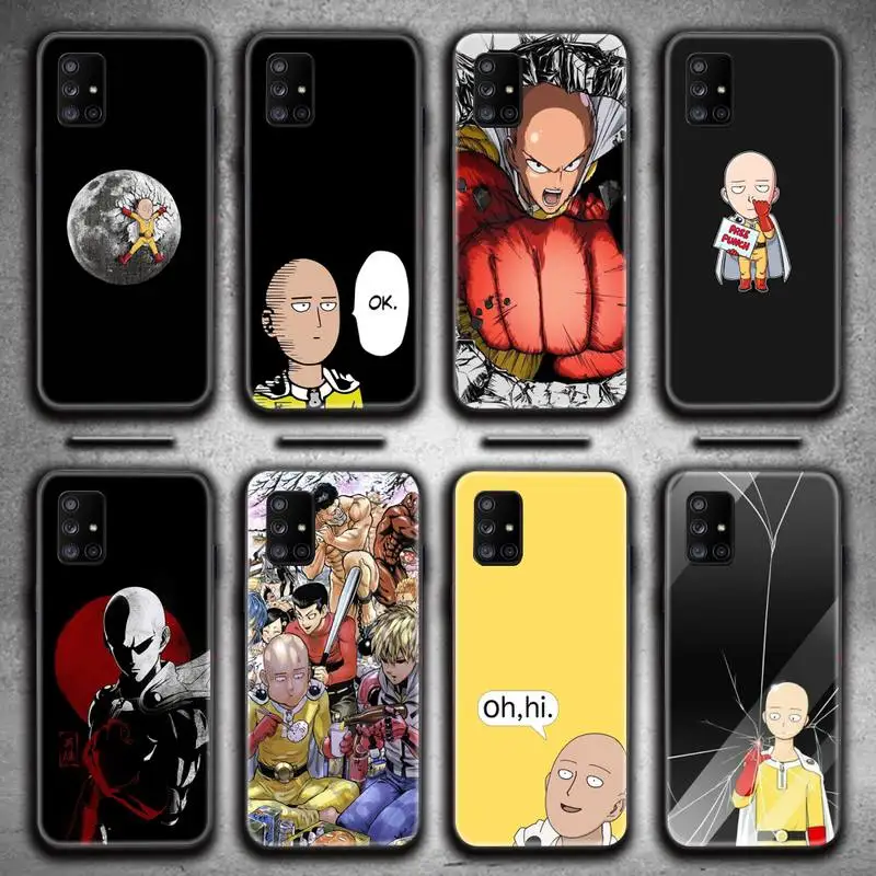 

One Punch Man Anime Phone Case For Samsung Galaxy A52 A21S A02S A12 A31 A81 A10 A30 A32 A50 A80 A71 A51 5G