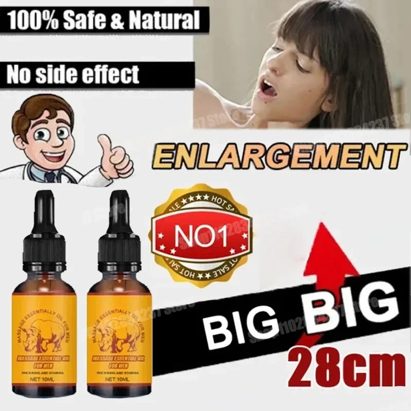 XXXL Мужское органическое эфирное мужское массажное масло 10 мл с задержкой