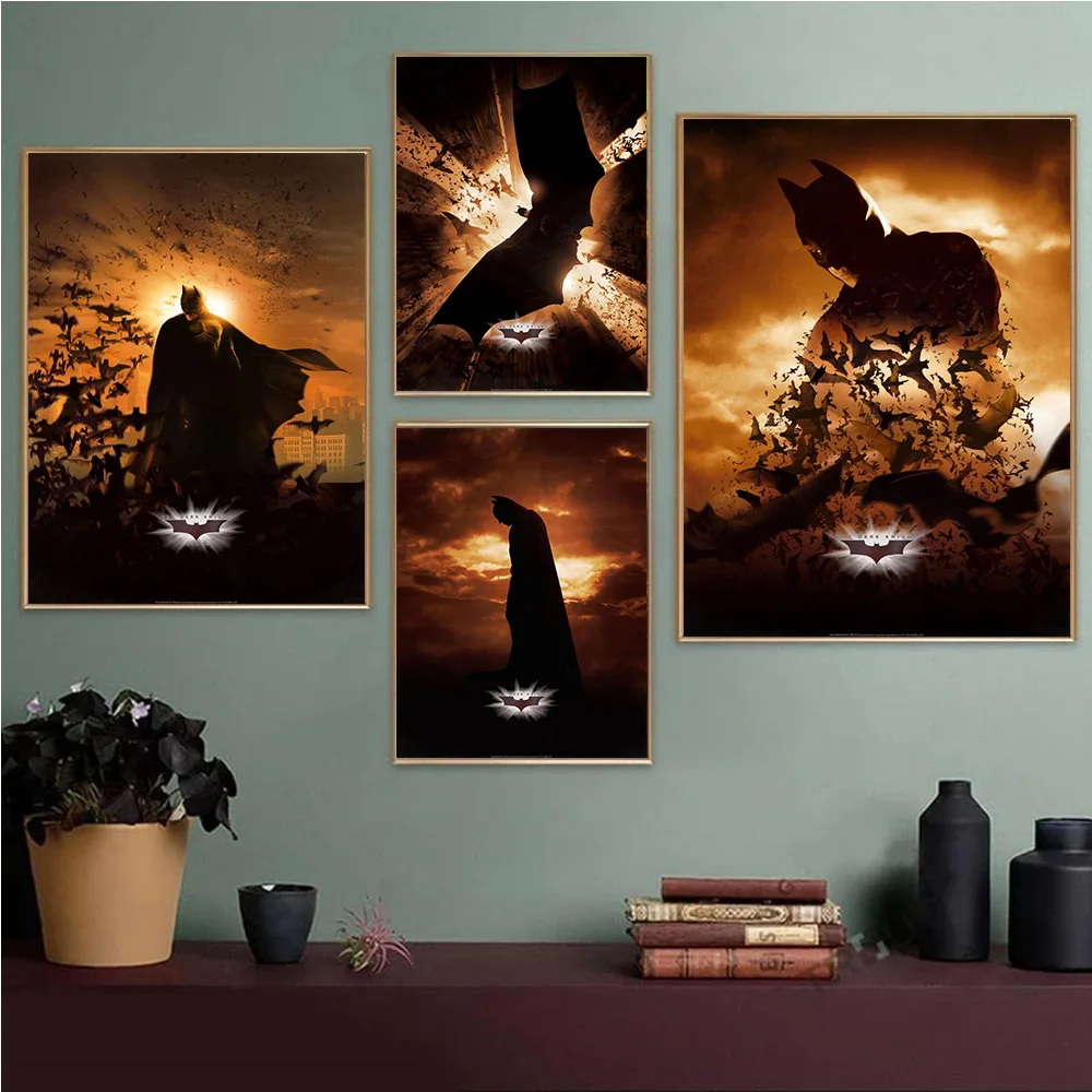 

Superheroes Popular DC Movies Batman Begins Prints Poster Canvas Painting Modern Wall Art Picture Living Room Bedroom Home Decor