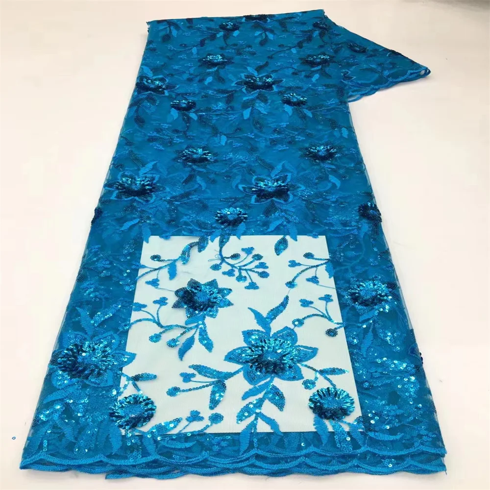 5 ярдов Последняя французская Тюлевая кружевная ткань 2024 Высококачественная