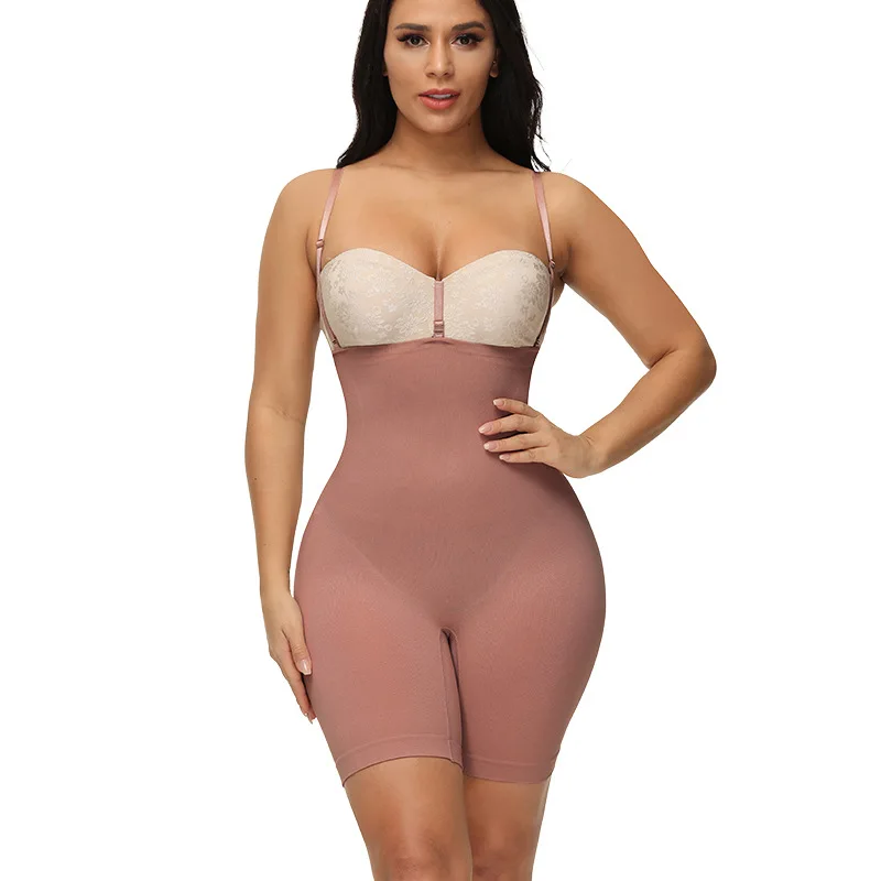 Women Bodysuit Butt Lifter Shapewear Seamless Adjustable shoulder strap Slimming Sheath Butt Lifter Push Up Thigh Slimmer