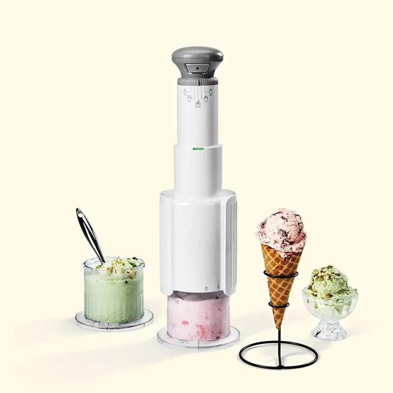 Фото Съемные чашки для мороженицы Cuisinart Fastfreeze ICE-FD50 с крышками, зеленые, для домашнего мороженого, 2 шт. №3