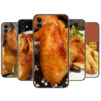 spicy fried chicken wings phone cases for iphone 13 pro max case 12 11 pro max 8 plus 7plus 6s xr x xs 6 mini se mobile cell
