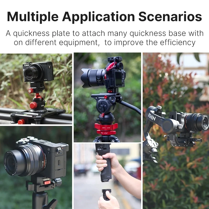 Для Ulanzi Claw Arca Swiss Quick Releae Plate Mount For Gopro 11 10 9 SLR DSLR Camera Gimbal Tripod Slider Switch System - купить по