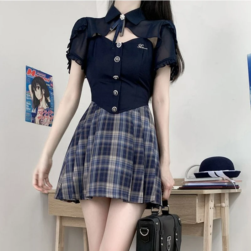 

New Summer Womens Original Spicy Girl Style Dress Female Waist Wrap Slim Tank Top Strap A-line Short Skirt Women Dresses Vestido