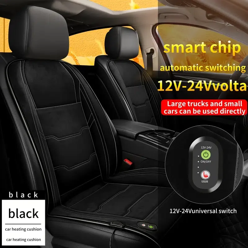 

Car Plush Heating Cushion Winter Warm Cushion 12v 24v Universal Heating Wire Cushion