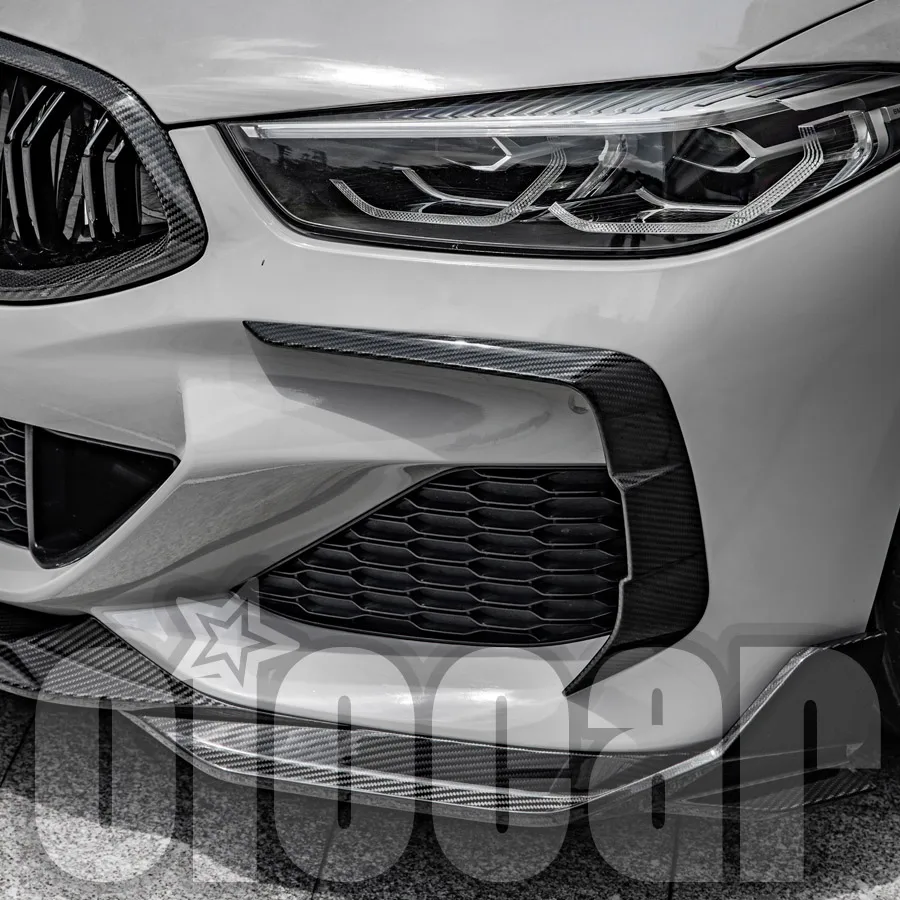 oiomotors SQ Style Dry Carbon Боковые каналы переднего бампера для BMW G14 G15 G16 8Series