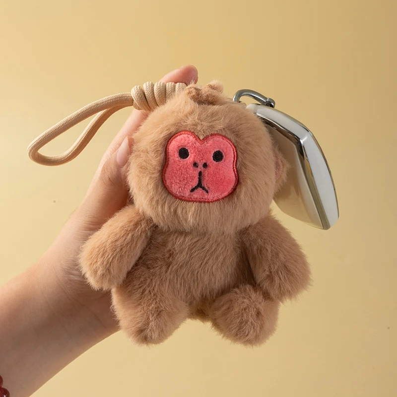 Фото Kawaii обезьяна плюшевые игрушки мини-фигурка обезьяны кулон брелок настольная декомпрессионная игрушка подарки на день рождения №4
