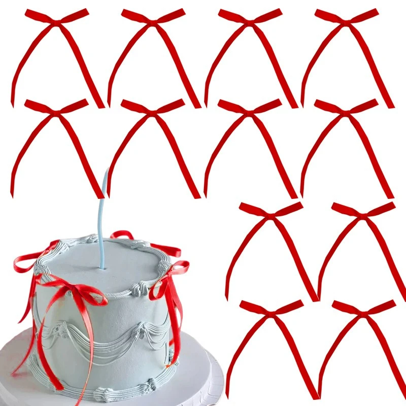 

Топперы для торта с бантами 20 шт