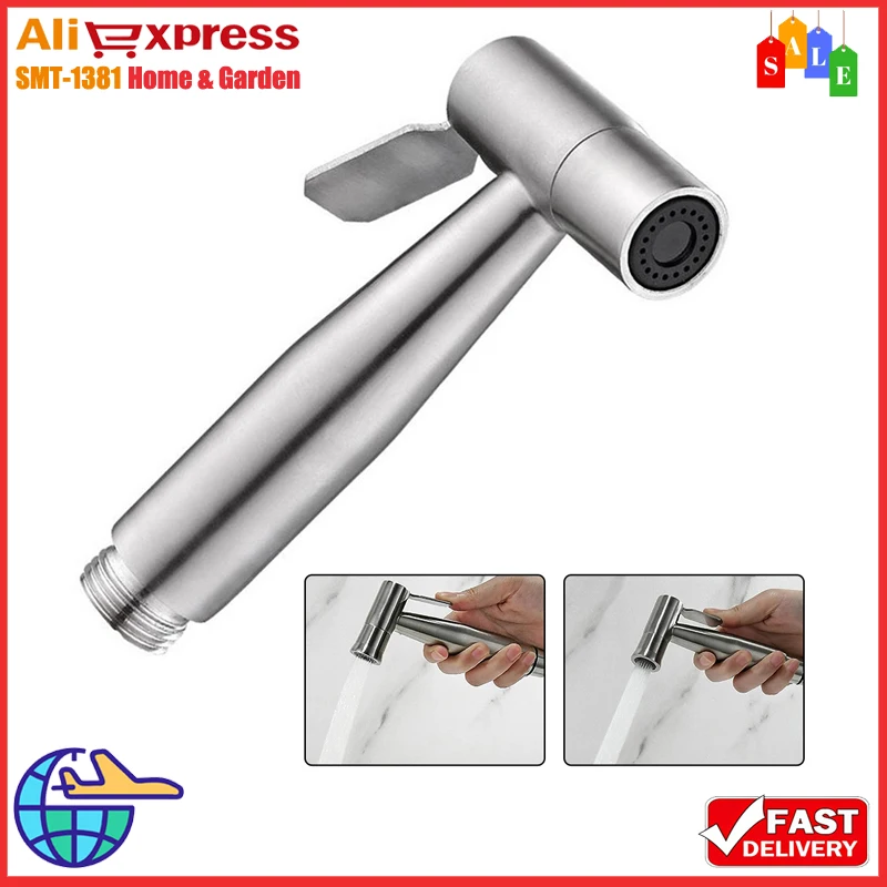 

Bidet Toilet Sprayer Stainless Steel Handheld Bidet Faucet Spray Protable Home Bathroom Shower Head Self-Cleaning Accessories