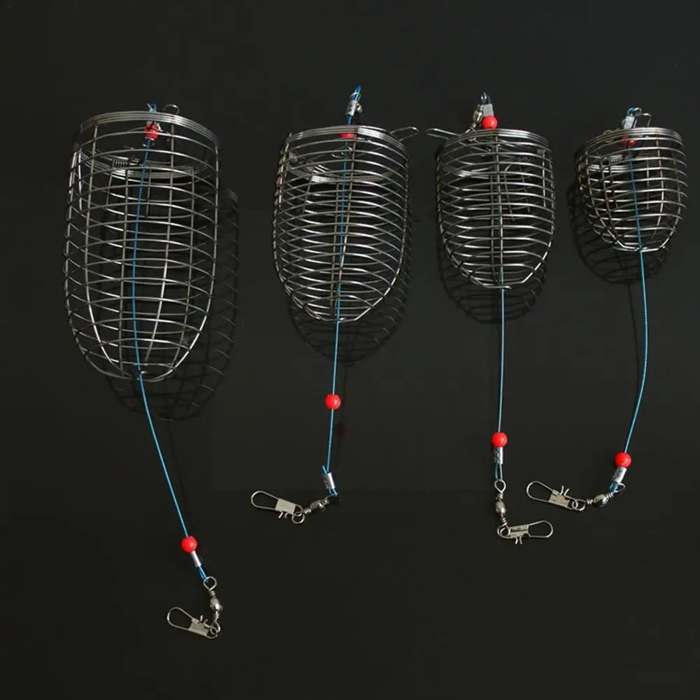 

Fishing Feeder Stainless Steel Bait Thrower Basket Equipment Feeder Cage Accessories Tackle Fishing Fishing Lure Fishing Ho X9M3