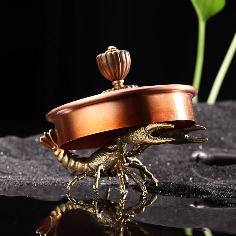 Фигурки животных из твердой латуни миниатюры для раков настольное украшение