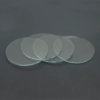 Diameter 39 5 Round Flat Lens planus Glass lenses for LED flashlight Torch