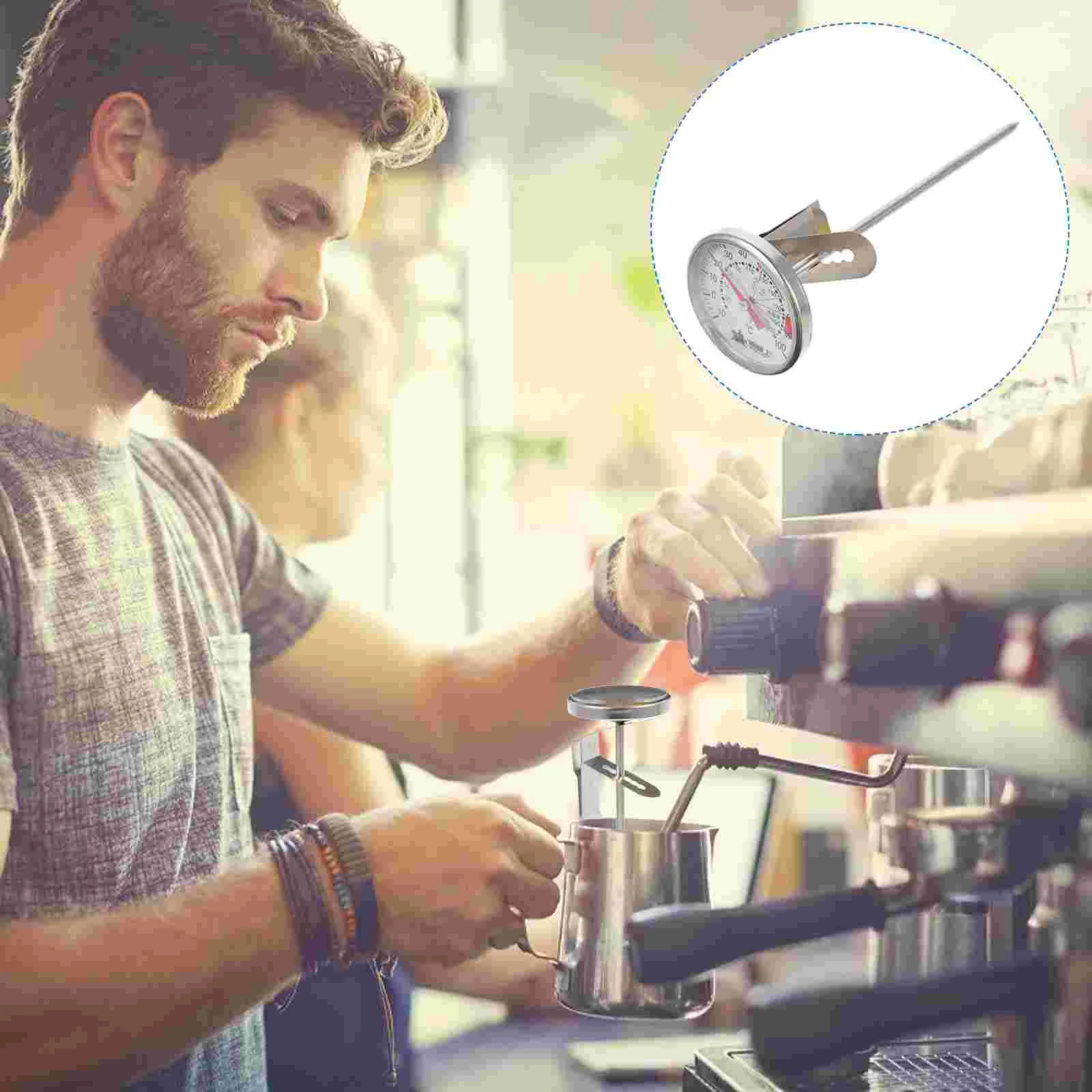 

Coffee Espresso Grillstainless Steel Micro Oven Barista Gauge Tempature Kitchen Probes Tool Fried Barbecue Pocket Probe
