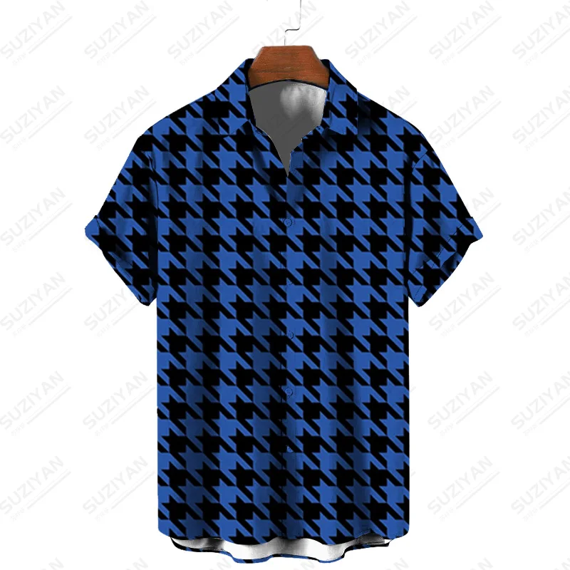 Мужская классическая рубашка на пуговицах с забавными узорами 18 + |