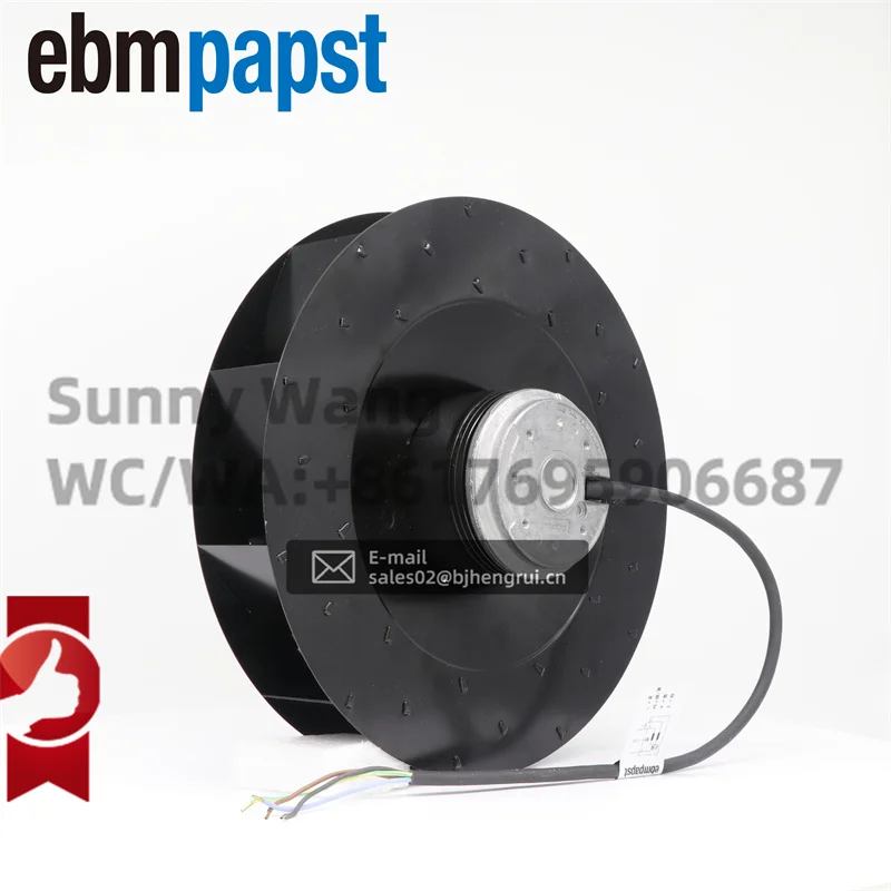 Фото ebmpapst R2E280-AE52-05 230 В переменного тока 1,0 А 225 Вт R2E280-AE52-26 Вентилятор FFU Фильтр-блок Центробежный охлаждающий вентилятор №5