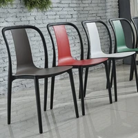 design minimalist chairs geometric waterproof plastic waiting hotel chair kitchen salon living room butaca home items oa50dc
