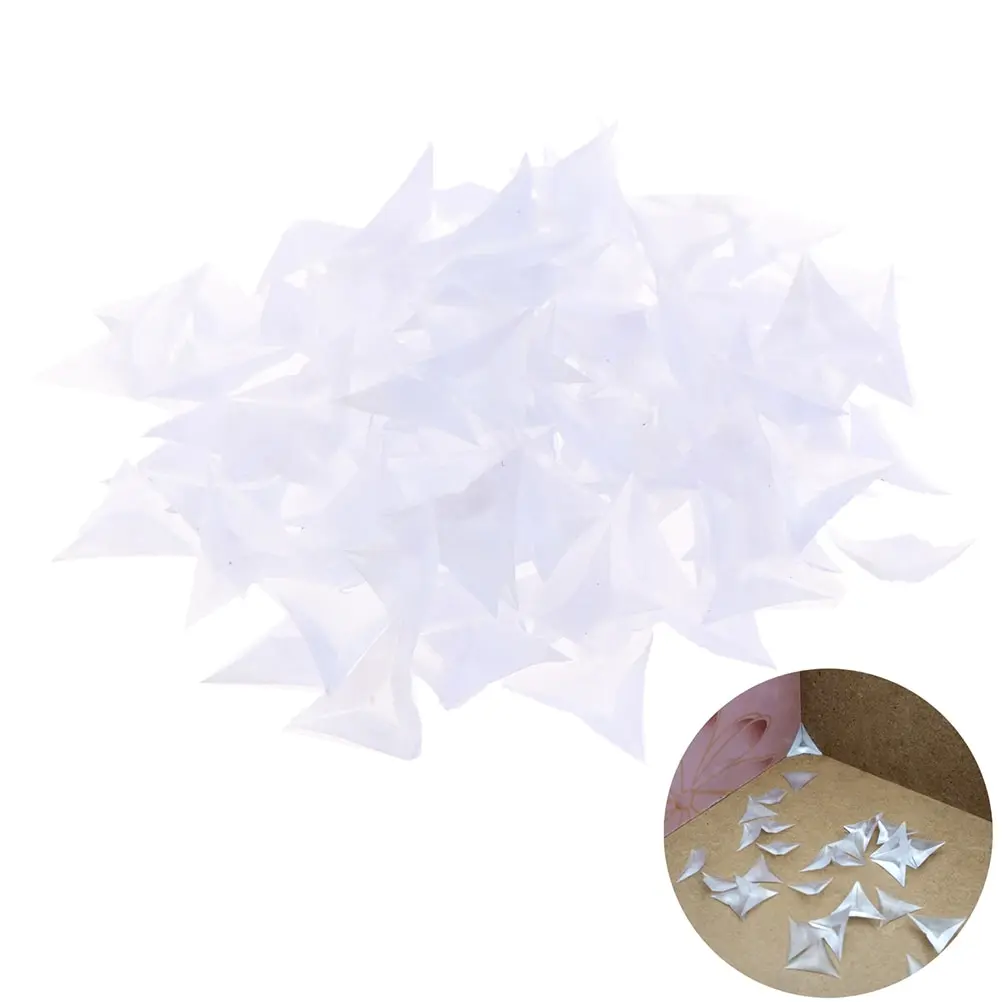 

100pcs PVC Transparent Corner Dustproof Plug Wardrobe Cabinet Household Cleaning