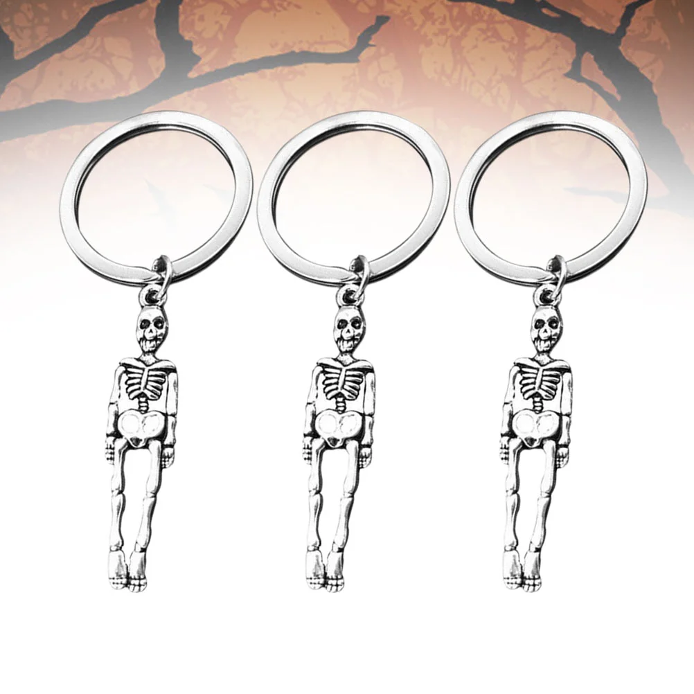 

3PCS Durable Creative Funny Design Keychains Keyring Hanging Decor for Bag Key