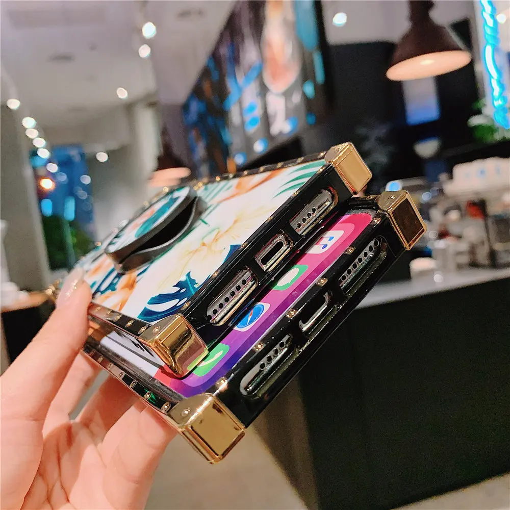 Роскошный квадратный чехол с мраморным камнем для телефона Samsung Galaxy S22 S21 S20 Note 20