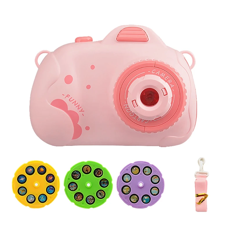 

Slide Camera Projection Toy Kids Projection Light Toy with Music Function Bedtime Night Light Toy Gift for Kids