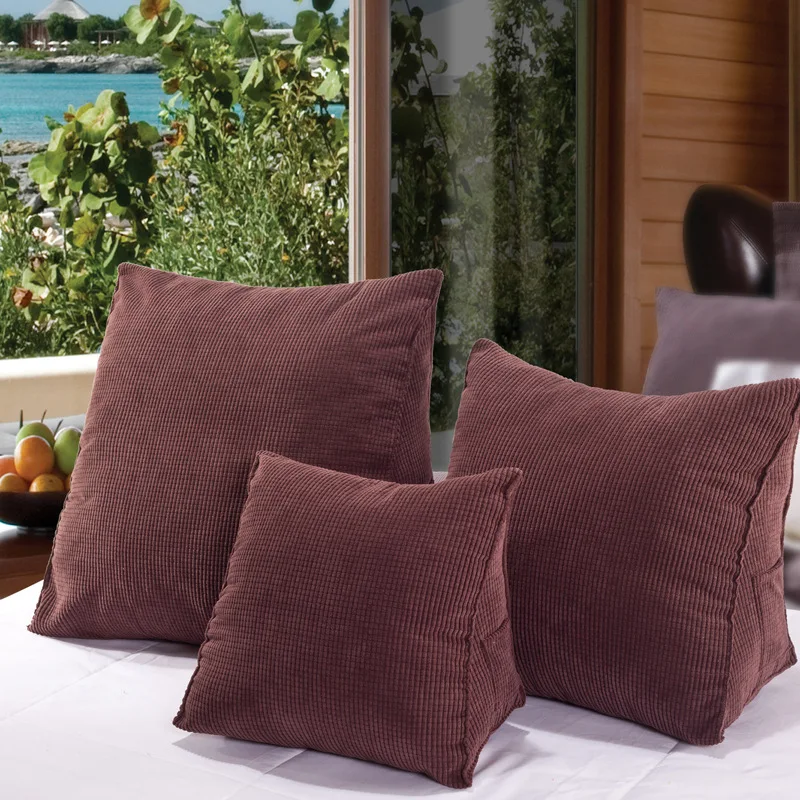 Поясная Подушка Татами с сердцевиной для офиса трехмерная треугольная спины