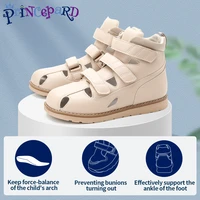 kids orthotic sandals princepard 2022 summer flat feet clubfoot first walking ankle support corrective shoes size eu 32 37