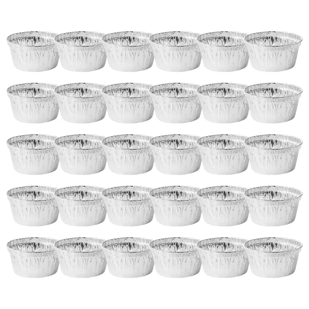 

40 Pcs Bozai Cake Tin Foil Cup Pudding Liner Dessert Baking Cups Dishes Oven Cupcake Tools Liners Muffin Container Stand