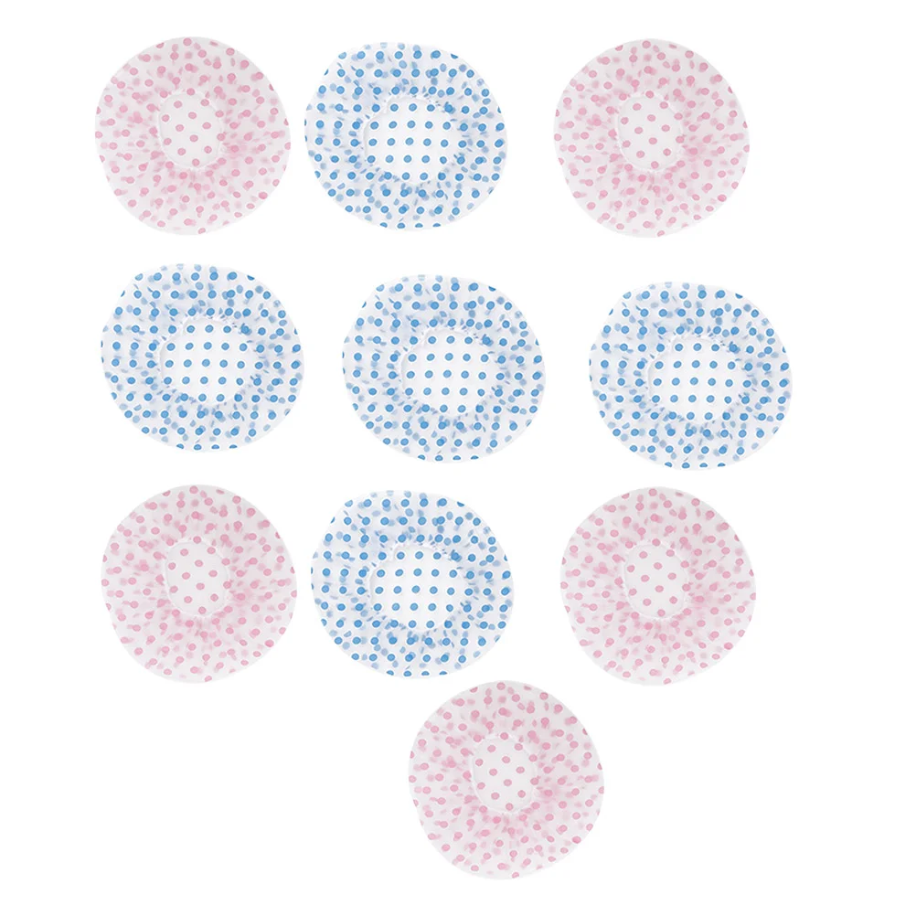 

10Pcs Practical Bathroom Bathing Hat Waterproof Shower Hat Chic Stretchy Hat