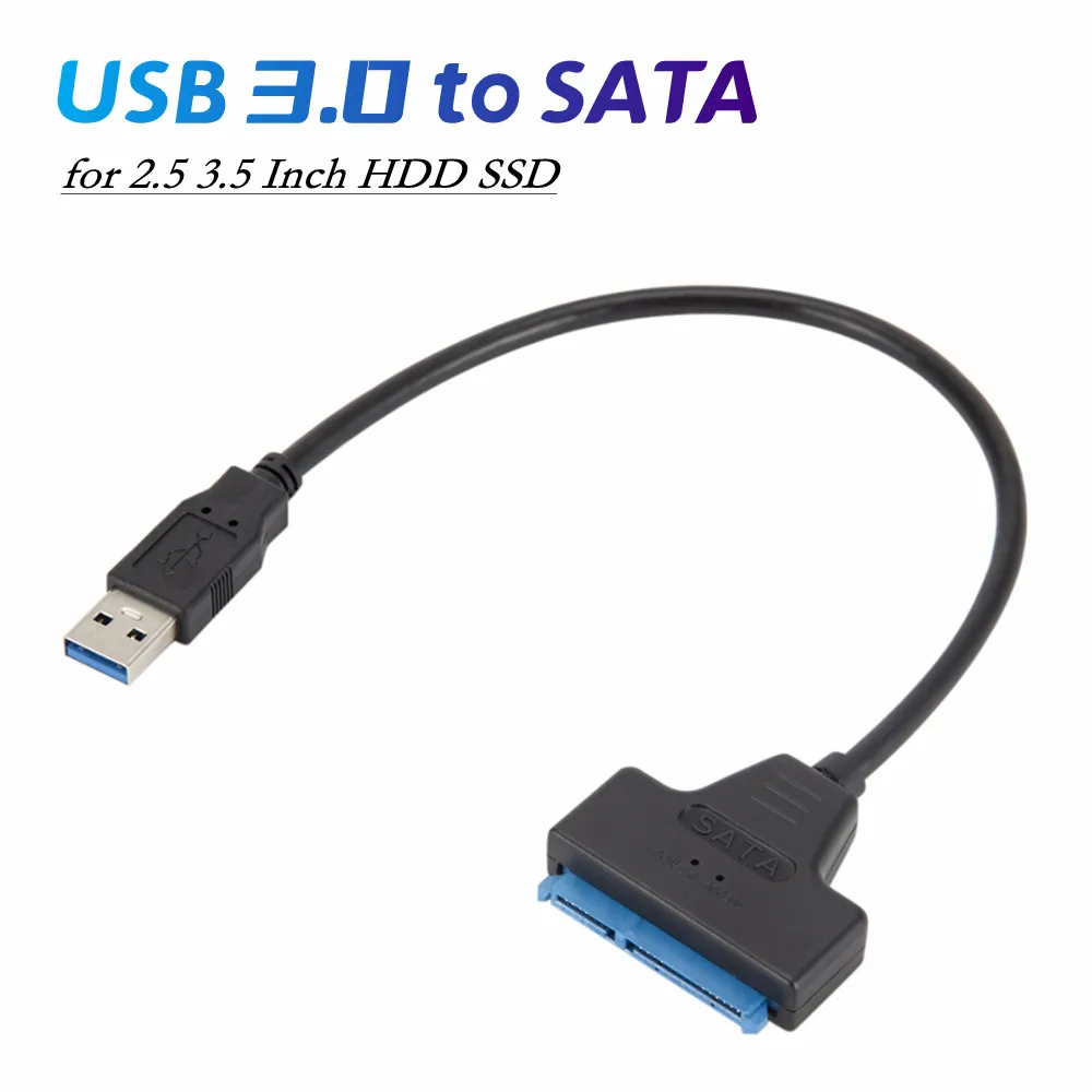 USB 3,0 2,0 SATA 3 кабель адаптер Sata к USB 3,0 до 6 Гбит/с Поддержка 2,5 дюйма внешний HDD SSD жесткий диск 22 Pin Sata III кабель