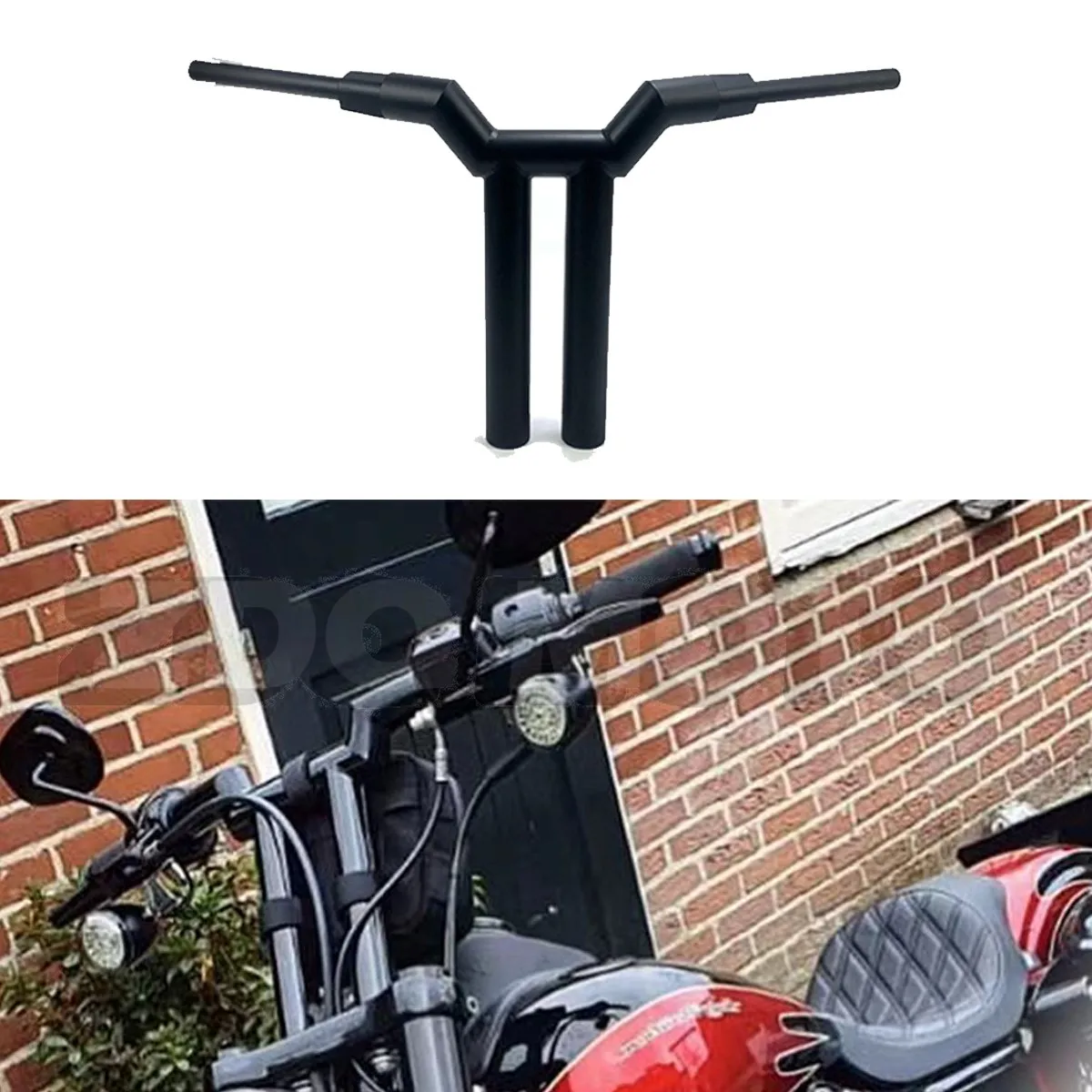 Высококачественные настраиваемые Рули ZDQ 10 дюймов 12 14 16 18 для Harley Dyna Low Rider S