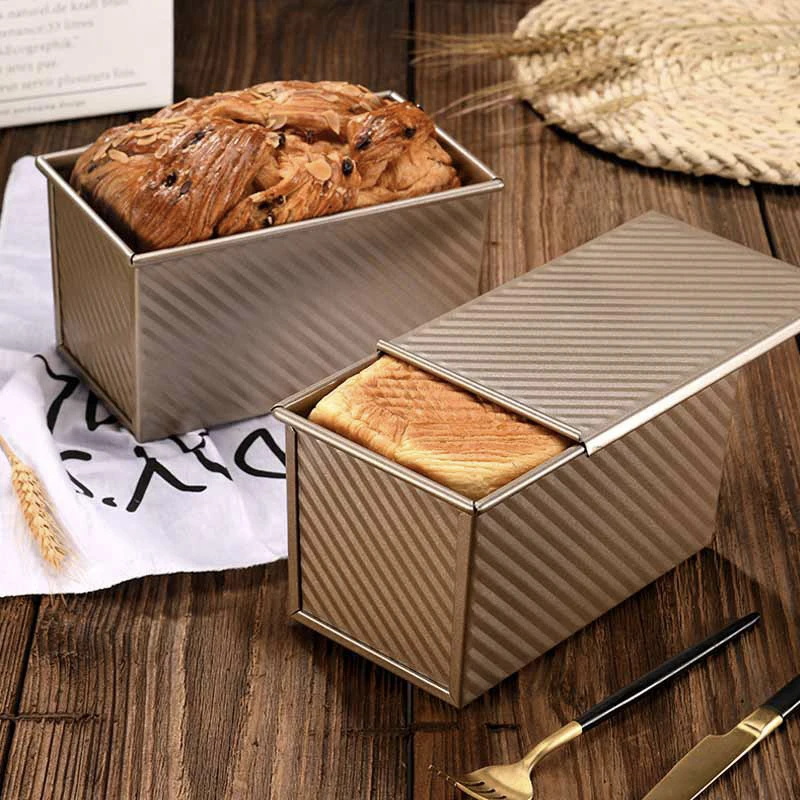 

Rectangular Cake Mold Set Non-stick Bellows Loaf Pan Carbon Steel Creative Toast Box Mold Cake Mold Kitchenware Oven Accessories