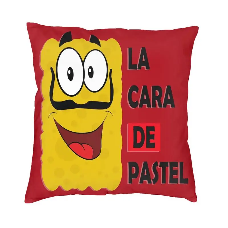 

Наклейка с надписью «La Cara De Pastel Humor», квадратная подушка, чехол, домашний декор, подушки для бумажного грабителя, декоративная подушка для ди...