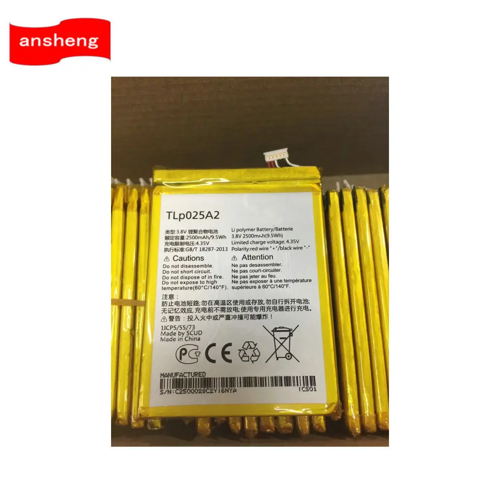 

Original 2500mAh TLP025A2 Battery For Alcatel One Touch OT-8008D Scribe HD OT8000 8000D 6043D For TCL Idol X+ S960 Y710 Y900