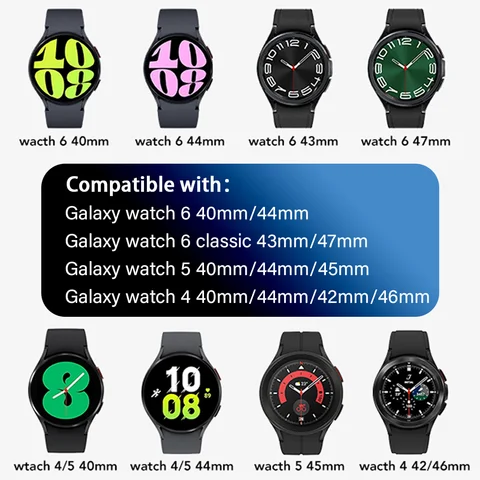 Ремешок Плетеный для Samsung Galaxy Watch 6 4 classic/5 pro 47 мм 43 мм 44 мм 40 мм