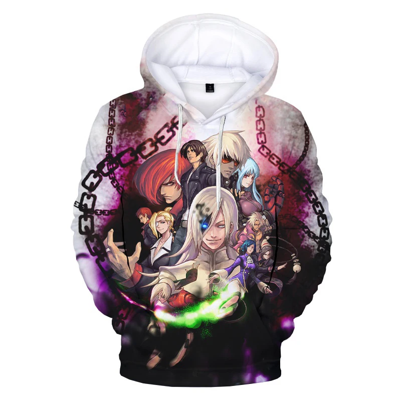 

Модные повседневные толстовки унисекс, толстовки с 3D принтом короля бойцов, уличный пуловер для мужчин и женщин, свитшоты, кофты, пальто, 2023