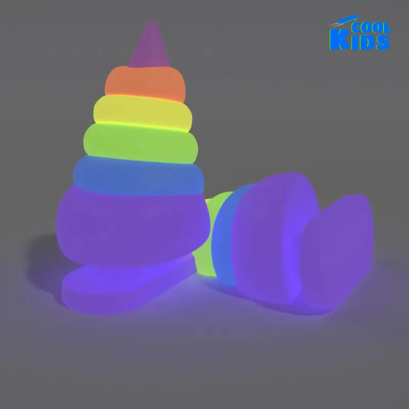 4 шт./компл. детские тапочки со съемными ластами светящиеся в темноте летние обувь