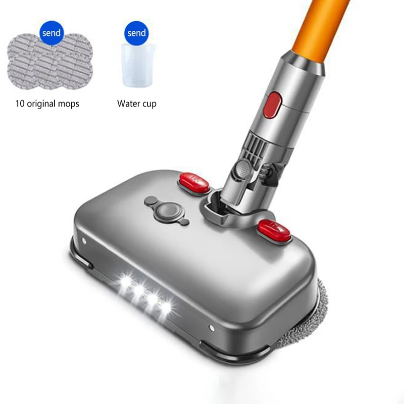 

Electric Wet Dry Replacement Mop Head With LED Light For Dyson V7 V8 V10 Replacement Parts For Water Cup With Pad