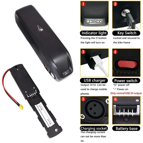 Литий-ионный аккумулятор KEPAH 36/48/52В 50Ач для электровелосипеда