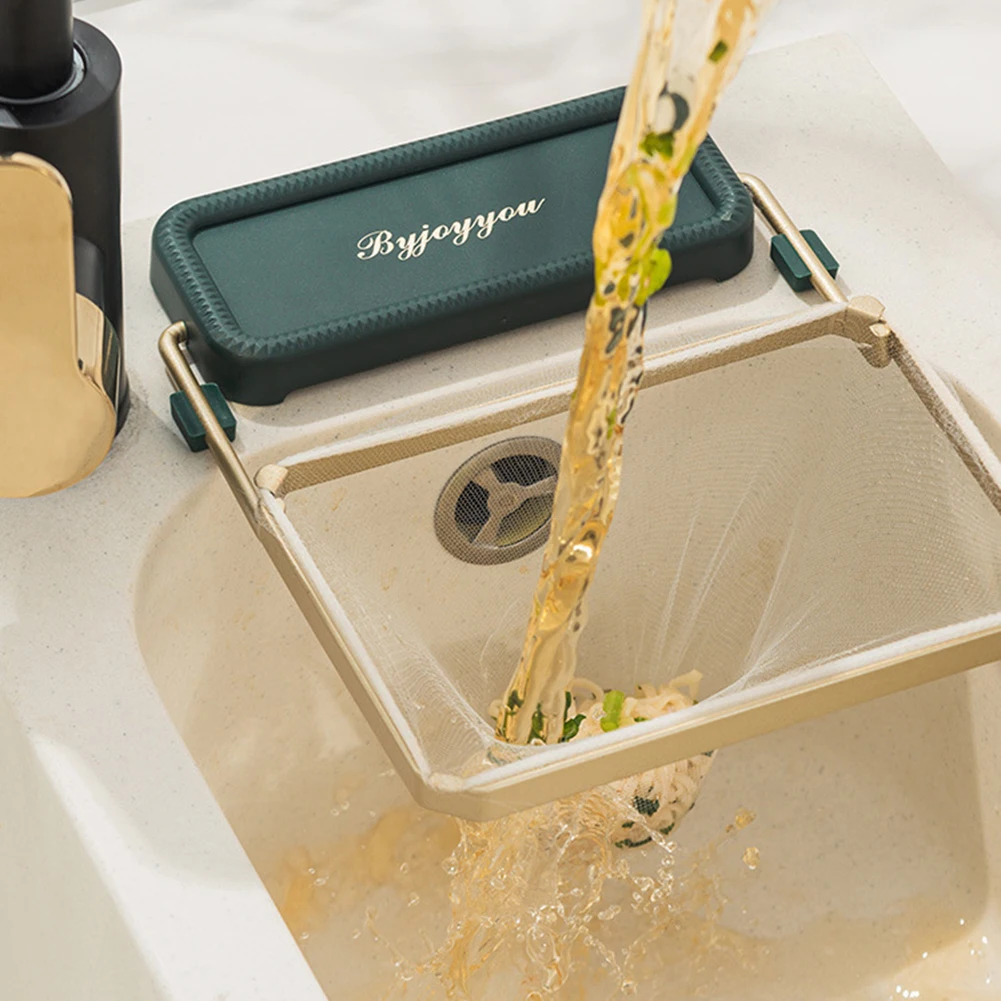 

Drainer Basket Anti-clogging Kitchen Filter Shelf Vegetable Fruit Disposable Garbage Net Prevent Food Residues Falling