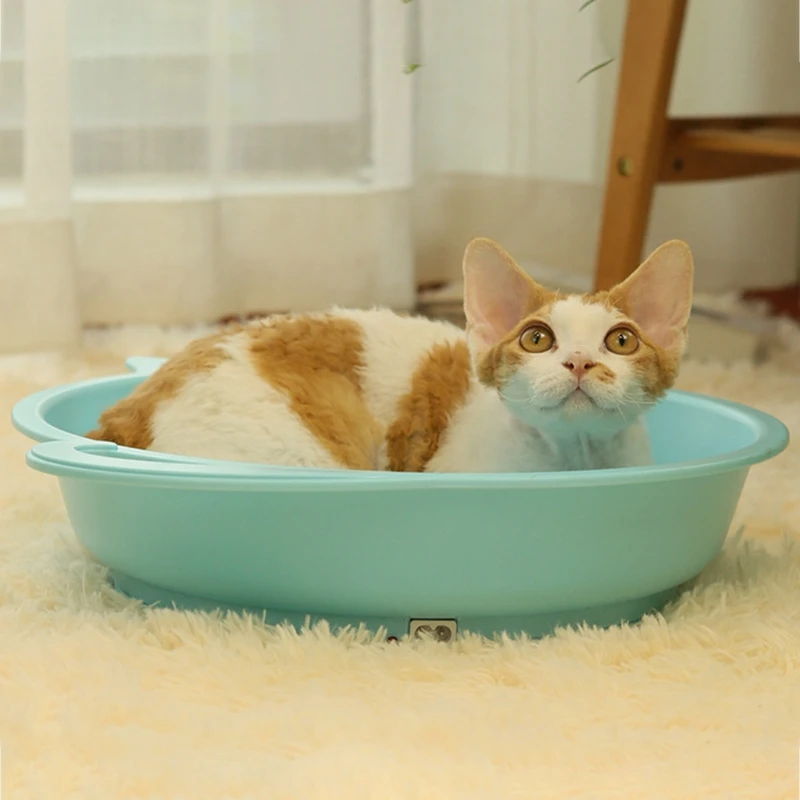 

Pet Bed Plastic Beds for All Sized Cats and Small Dogs Heated & Unheated Use for Year-Round Anti-Bite Power Cord