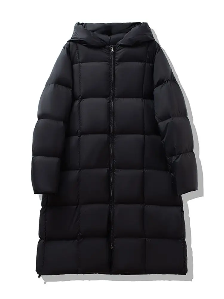 Women Long Down Jacket New Casual Style White Duck Down Jackets Autumn Winter Coats And Parkas Female Outwear