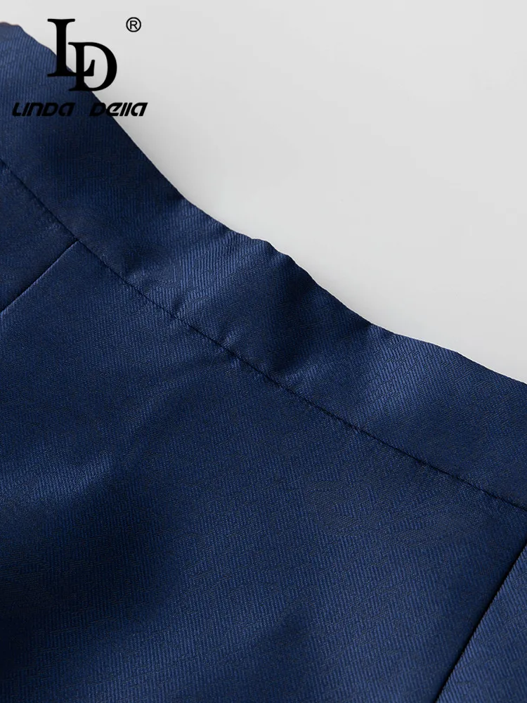 LD LINDA DELLA/комплект осенне-зимней итальянской роскошной юбки Женский комплект с