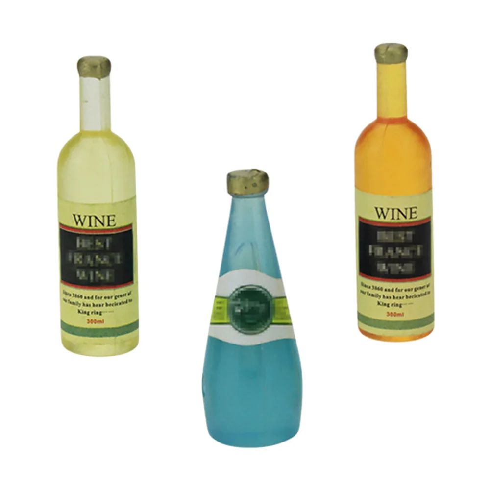 

6Pcs Miniature Bottles Decors Miniature Bottles Ornaments Mini House Decors